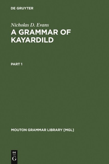 Nicholas D. Evans - Grammar of Kayardild, E-bok