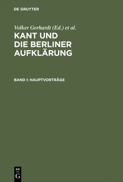 Ralph Schumacher, Rolf-Peter Horstmann, Volker Gerhardt - Kant und die Berliner Aufklärung, E-bok