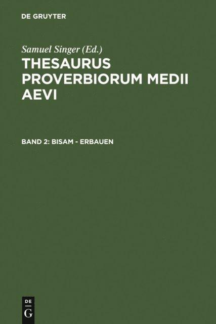 Kuratorium Singer der SAGW - Bisam - erbauen, E-bok