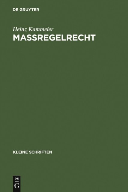 Heinz Kammeier - Maßregelrecht, E-bok