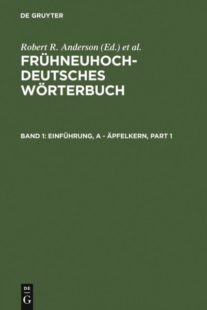 Oskar Reichmann - Einführung, a - äpfelkern, E-bok
