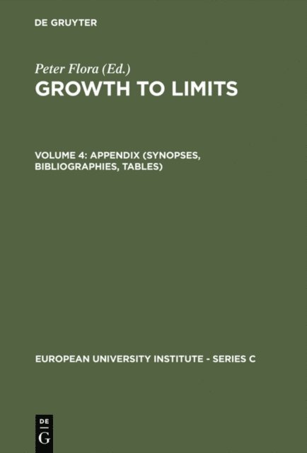 Peter Flora - Appendix (Synopses, Bibliographies, Tables), E-bok