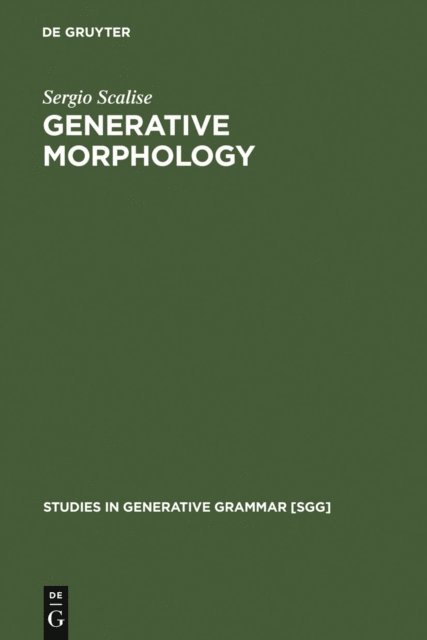 Sergio Scalise - Generative Morphology, E-bok