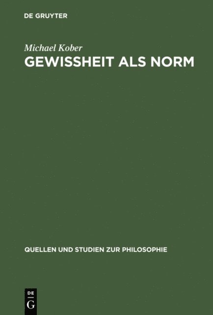 Michael Kober - Gewissheit als Norm, E-bok