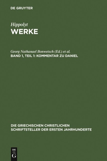 Marcel Richard, Georg Nathanael Bonwetsch - Kommentar zu Daniel, E-bok