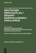 Phonetisch-phonologische Untersuchungen zur Vokalentwicklung in den deutschen Dialekten