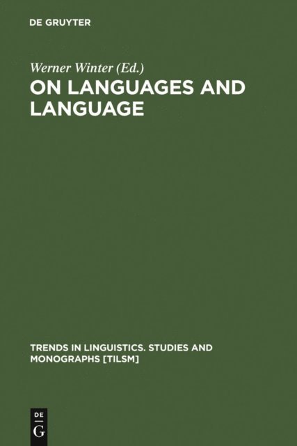 Werner Winter - On Languages and Language, E-bok