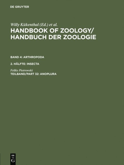 Feliks Piotrowski - Anoplura, E-bok