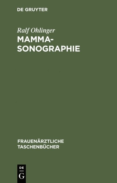Ralf Ohlinger - Mammasonographie, E-bok