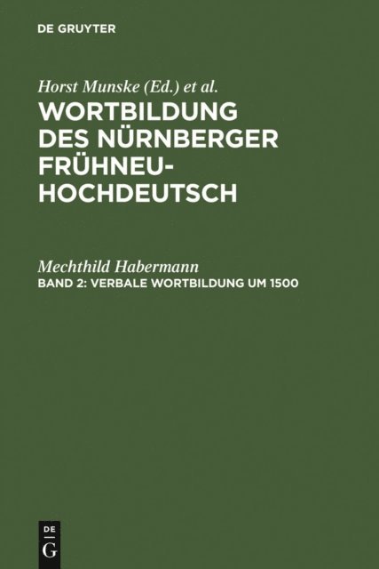Mechthild Habermann - Verbale Wortbildung um 1500, E-bok