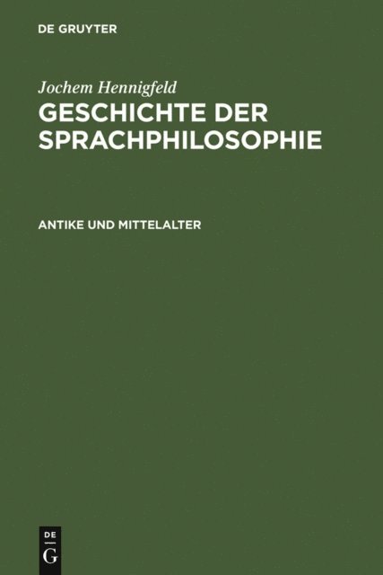Jochem Hennigfeld - Antike und Mittelalter, E-bok