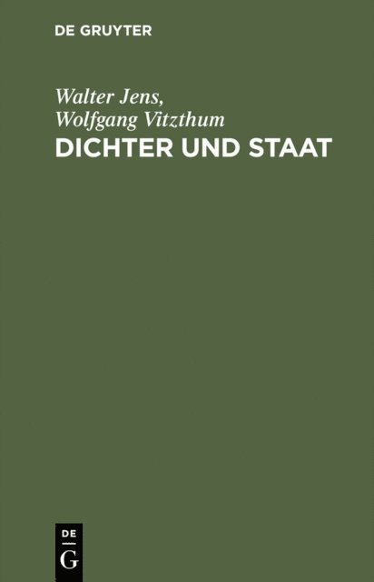 Wolfgang Vitzthum, Walter Jens - Dichter und Staat, E-bok