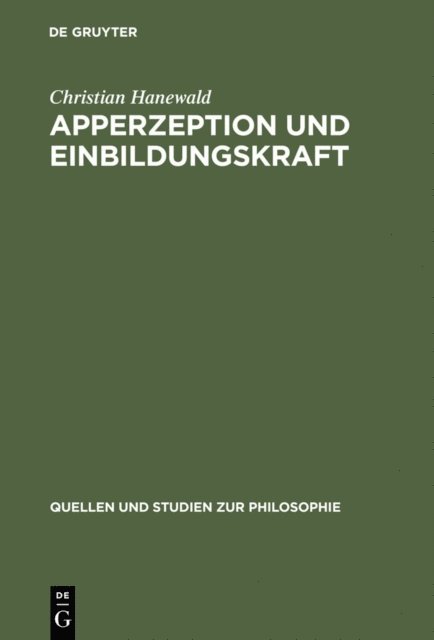 Christian Hanewald - Apperzeption und Einbildungskraft, E-bok