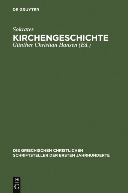 Sokrates, Gunther Christian Hansen - Kirchengeschichte, E-bok