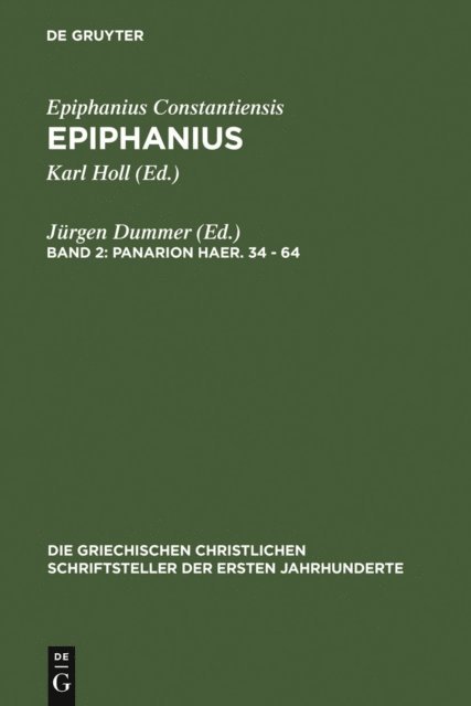 Jurgen Dummer - Panarion haer. 34-64, E-bok