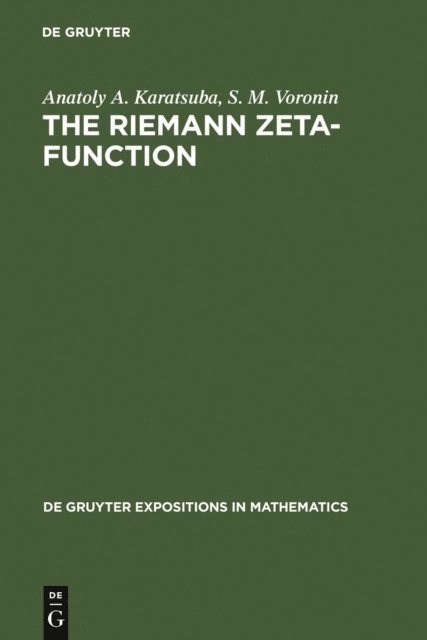 S. M. Voronin, Anatoly A. Karatsuba - Riemann Zeta-Function, E-bok