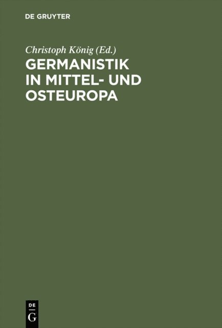 Christoph Konig - Germanistik in Mittel- und Osteuropa, E-bok