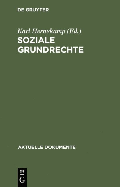 Karl Hernekamp - Soziale Grundrechte, E-bok