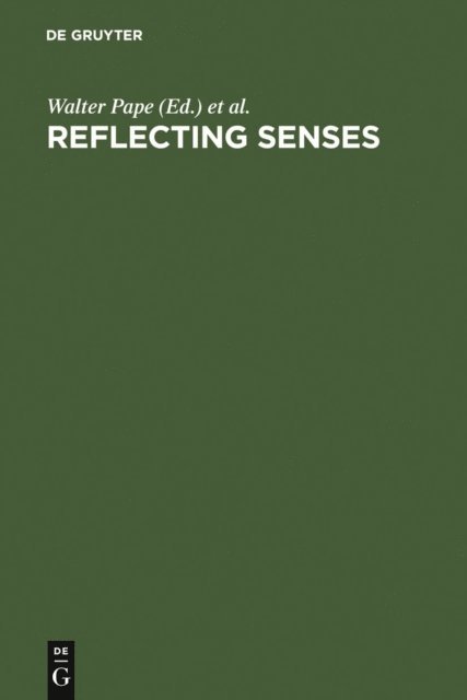 Frederick Burwick, Walter Pape - Reflecting Senses, E-bok