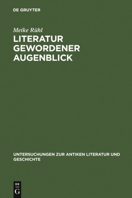 Meike Ruhl - Literatur gewordener Augenblick, E-bok