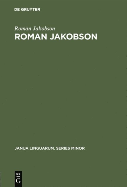 Roman Jakobson - Roman Jakobson, E-bok
