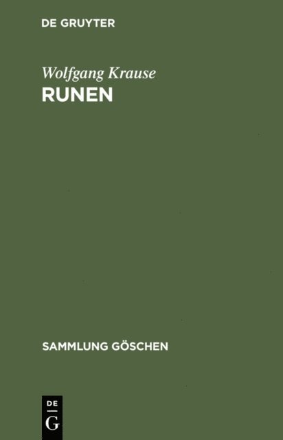 Wolfgang Krause - Runen, E-bok