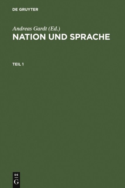 Andreas Gardt - Nation und Sprache, E-bok