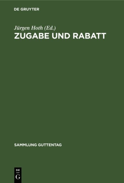 Wolfgang Gloy - Zugabe und Rabatt, E-bok