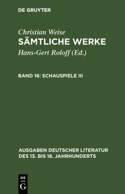 Susanne Kura, Hans-Gert Roloff - Schauspiele III, E-bok