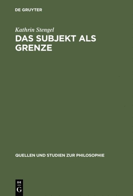 Kathrin Stengel - Das Subjekt als Grenze, E-bok