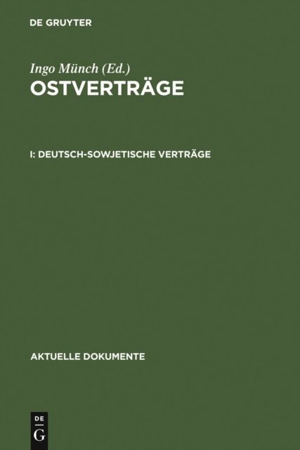 Ingo Munch - Deutsch-sowjetische Verträge, E-bok