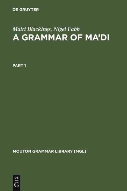 Nigel Fabb, Mairi Blackings - Grammar of Ma'di, E-bok