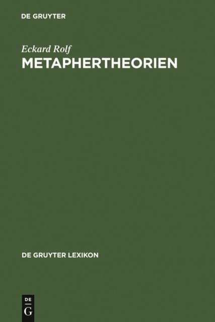 Eckard Rolf - Metaphertheorien, E-bok