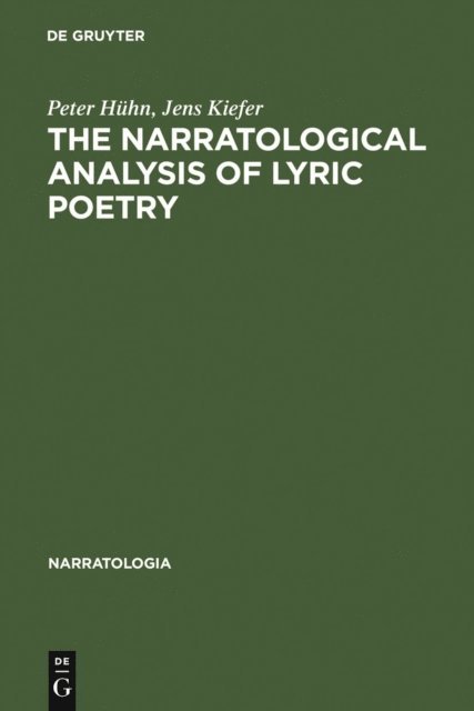 Jens Kiefer, Peter Huhn - Narratological Analysis of Lyric Poetry, E-bok