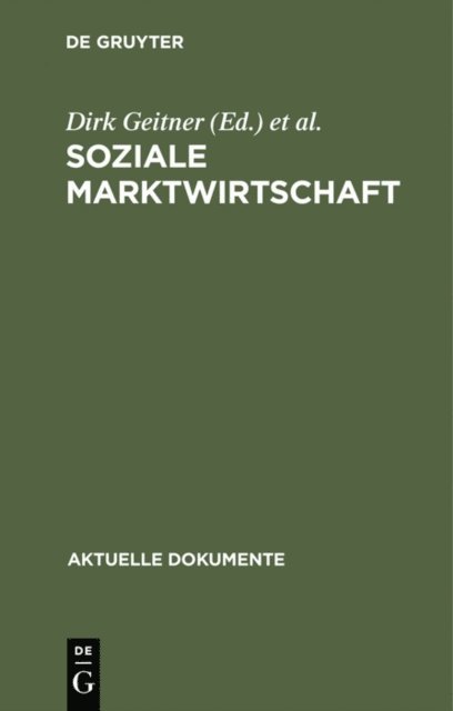 Peter Pulte, Dirk Geitner - Soziale Marktwirtschaft, E-bok
