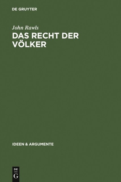 John Rawls - Das Recht der Völker, E-bok