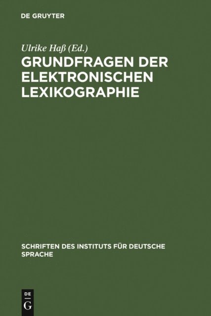 Ulrike Ha - Grundfragen der elektronischen Lexikographie, E-bok
