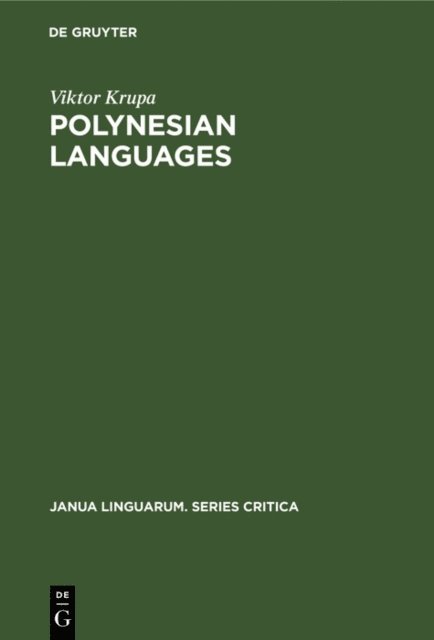 Viktor Krupa - Polynesian Languages, E-bok