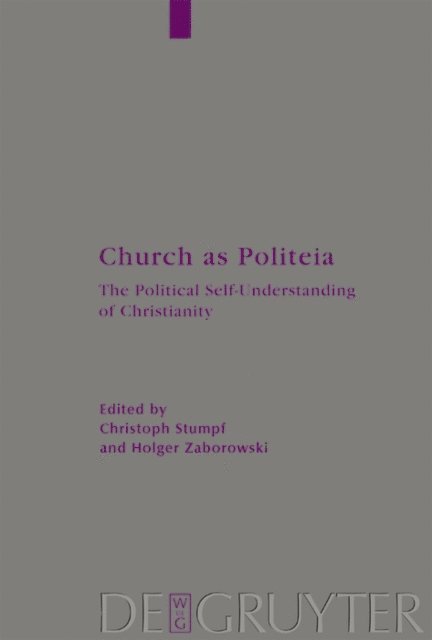 Holger Zaborowski, Christoph Stumpf - Church as Politeia, E-bok