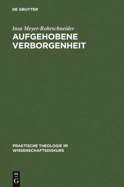 Insa Meyer-Rohrschneider - Aufgehobene Verborgenheit, E-bok. Tillgänglighet: Lägg i varukorg