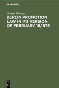 Berlin promotion law in its version of February 18,1976