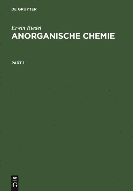 Erwin Riedel - Anorganische Chemie, E-bok