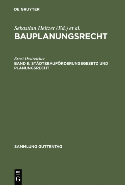 Ernst Oestreicher - Städtebauförderungsgesetz und Planungsrecht, E-bok