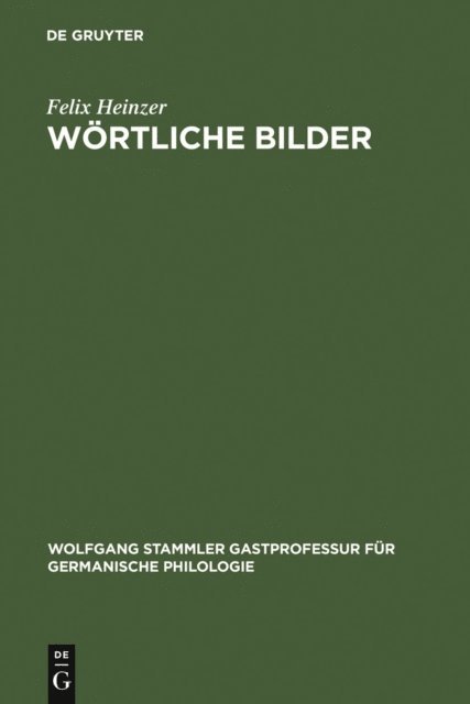 Felix Heinzer - Wörtliche Bilder, E-bok
