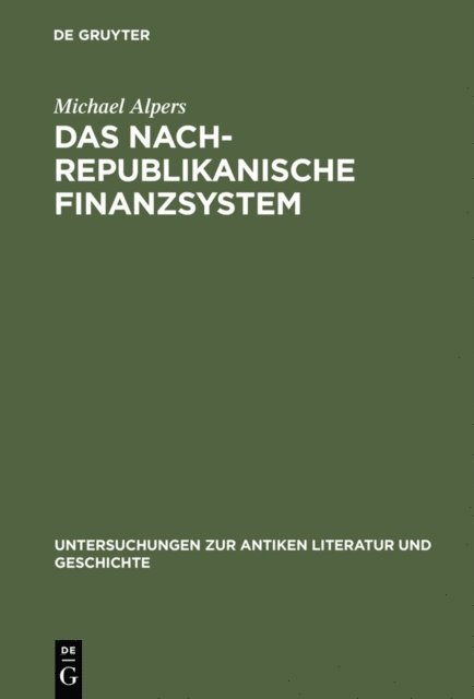 Michael Alpers - Das nachrepublikanische Finanzsystem, E-bok
