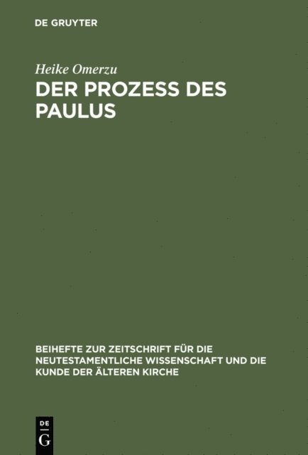 Heike Omerzu - Der Prozeß des Paulus, E-bok