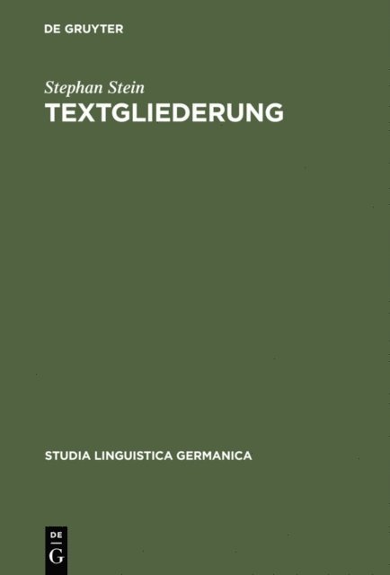 Stephan Stein - Textgliederung, E-bok