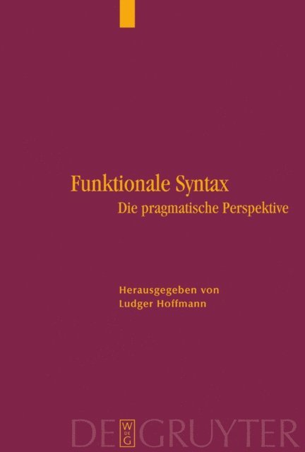 Ludger Hoffmann - Funktionale Syntax, E-bok