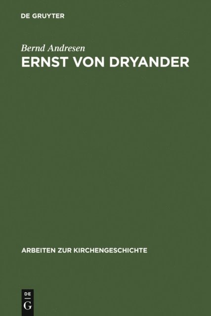 Bernd Andresen - Ernst von Dryander, E-bok