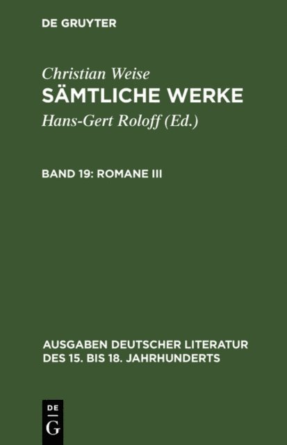 Gerd-Hermann Susen, Hans-Gert Roloff - Romane III, E-bok